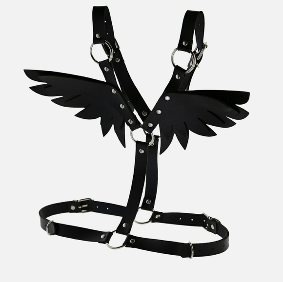 Kawaii angel wing harness pusheen black - Picture 4 of 5